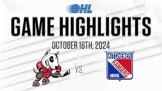 OHL Highlights: Niagara Ice Dogs @ Kitchener Rangers Oct. 18, 2024