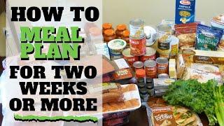 How to Meal Plan for Two Weeks - Self Isolation