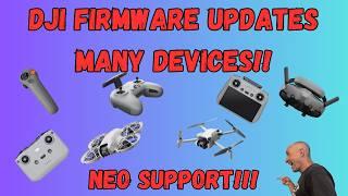 DJI Firmware Updates On Many Devices!! - September 5, 2024 - Neo Support Added!!!