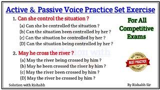 Active and Passive voice Practice set | Active and Passive voice exercise | Active and Passive voice