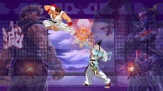 Ryu vs Kazuya Mishima ft. Evil Ryu - Dramatic Battle! TEKKEN X Street Fighter l Namco X Capcom