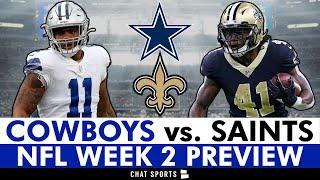 Dallas Cowboys vs New Orleans Saints: Injury Report, Matchups, Players To Watch - Week 2 NFL Preview