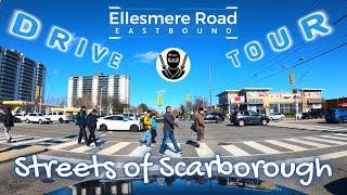 Streets of Scarborough // Ellesmere Road (eastbound)  //  4K Drive Tour  //  2024