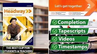 New Headway Pre-Intermediate 5th Edition - Unit 2: Let's Get Together || Student's Book