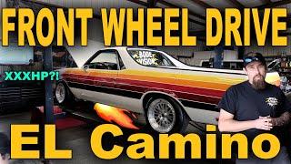 FWD El Camino on the Dyno?! Turbo Honda Swap SHOOTS FLAMES!