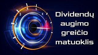 Kam reikalingas Dividendų augimo greičio matavimas? | Dividendai | Investavimas |