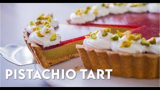 【お菓子作り】いちご & ピスタチオのカスタードタルト・作り方 / Strawberry & Pistachio Custard Tart Recipe【ASMR】