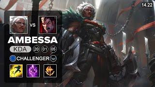 Ambessa vs Darius Top - EUW Challenger - Patch 14.22 Season 14