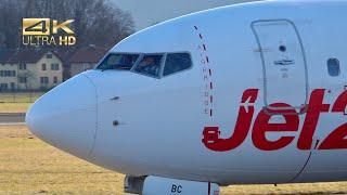 Boeing 737-8MG from Jet2 Holidays G-JZBC arrival at Salzburg Airport SZG LOWS