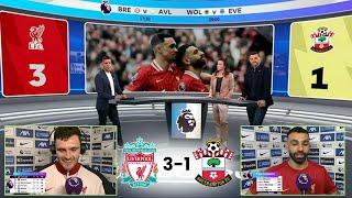 Liverpool vs Southampton 3-1 Post Match Analysis | Mohamed Salah and Andrew Robertson Reactions