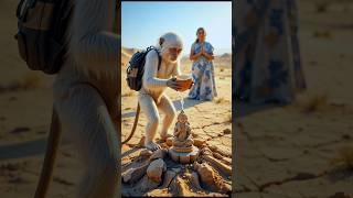  “Grandma and the Monkey: A Miracle in the Desert”  #ai #desert #shorts