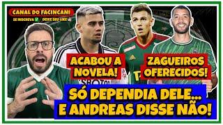 AO VIVO: VERGONHA!  PALMEIRAS LEVA "NÃO" DE ANDREAS PEREIRA!  CLUBE BUSCA ZAGUEIROS NA RÚSSIA?