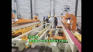 flow on fiber cement board producing  machines, stacking process work