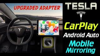 TESLA Upgraded CarPlay AndroidAuto Adapter 2023   OWNICE    UNBOXING REVIEW