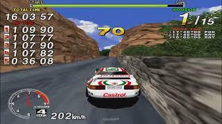 Sega Rally Championship (PS2) - Longest Round Playthrough (5 Lap Championship) - PCSX2 2.0.2