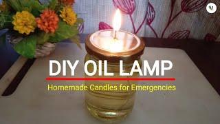 How To Make Emergency Oil Lamp .