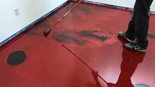 Industrial Concrete Metallic Epoxy Floor Coating With Resin And Pigments