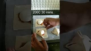 Egg puffs in Philips OTG, trying egg puffs for first time, Philips HD6975/00 #shorts