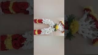 Easy Tuberose garland making | Sampanki garland making #shorts #garlandmaking #flowergarland