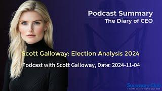 Scott Galloway: "There Is A 33% Chance That Trump Dies In Office";