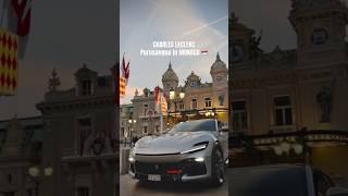  CHARLES LECLERC FERRARI in MONACO #shorts #subscribe #f1