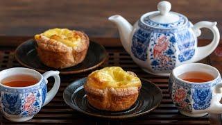 HONG KONG Style Egg Tarts Using Store Bought PUFF PASTRY