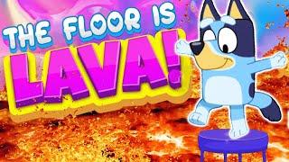 The Floor Is Lava - Bluey Christmas Brain Break - Freeze Dance - Just Dance - Danny Go!