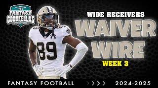 Wide Receiver Waiver Wire (Week 3) - 2024 Fantasy Football