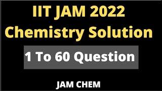 IIT JAM 2022 Chemistry Solution