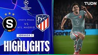 HIGHLIGHTS - Sparta Praha Vs Atlético de Madrid | UEFA Champions League 24/25 | TUDN