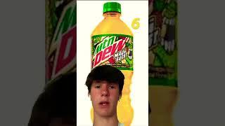 Rating all of the Mtn Dew flavors. #shorts #viral