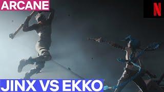 JINX vs EKKO, le combat mythique d’Arcane | Netflix France