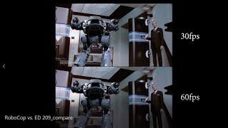 RoboCop vs ED 209 DAIN AI 30fps-60fps test