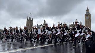 March Back to Waterloo Station after King Charles III Coronation