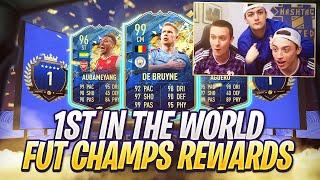 1ST IN THE WORLD REWARDS W/ HASHTAG HARRY! TOP 100 EPL TOTS FUT CHAMPIONS PACK OPENING!!! FIFA 20