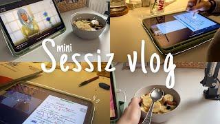 sessiz ders çalışma vlogu ll birkaç günden kesitler