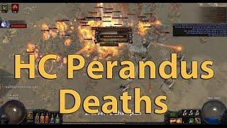 Path of Exile: HC Perandus Deaths