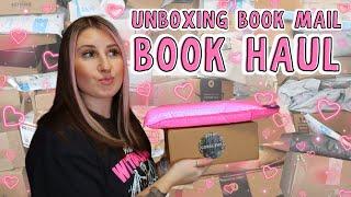 unboxing book mail + book haul  every book i've gotten this year, special editions, & romance books