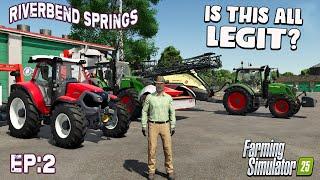 CONTRACT CON, OR ON THE LEVEL? ON RIVERBEND SPRINGS #2 | Farming Simulator 25 LET’S PLAY.