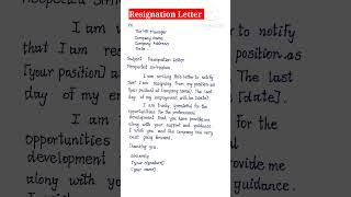 Resignation Letter/How to write formal Resignation Letter