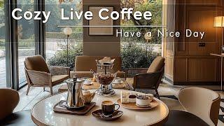 Cozy Live Coffee ~ Immerse in Autumn Morning with Positive Jazz Music, Cafe & Study,Work 