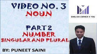 Noun - Number - Singular and Plural II by II Puneet Saini