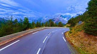 Crossing the Alps : Scenic Drive on Route Col du Montgenèvre from Cesana to Briançon