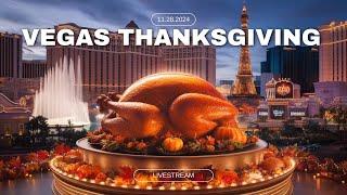 Vegas Strip Thanksgiving MARATHON Tour. Walking ALL of the Strip!