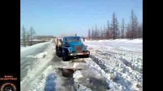 Водилы от Бога Невероятное мастерство вождение по бездорожью зимой Russian professionals l