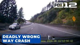 Wrong-way driver causes deadly crash on I-84 near Bonneville Dam