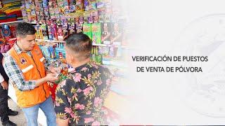 Verifican puntos autorizados para la comercialización de pólvora en San Salvador Centro