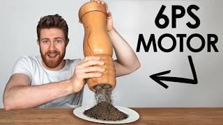 Build an XXL turbo pepper mill with a motor!