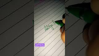 Aditya kumar name write in beautiful writing||#shorts #shortvideo #trending #writer