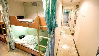 Seasick Travel 25 Hours Overnight Ferry Japan Travel in Rough Weather Okinawa-Kagoshima